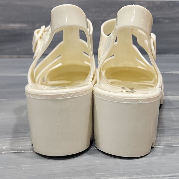 Wild Pair Beirut Fisherman Sandals Jelly Sandals Ivory 10 M Heeled Sandals - Picture 6 of 12